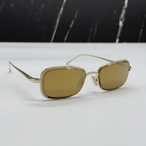 NEW LOEWE LW40159U 32G SUNGLASSES UNISEX GOLD OVAL EYEWEAR